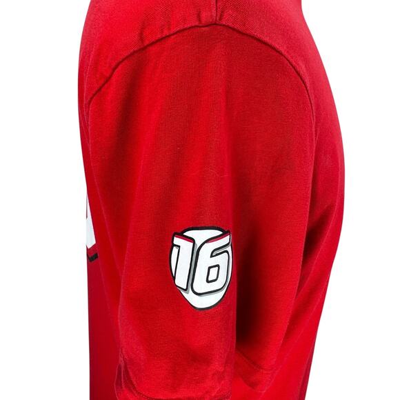 Stichd Scuderia Ferrari Race Team Charles Leclerc #16 T-Shirt Men's Large Red - Picture 5 of 12